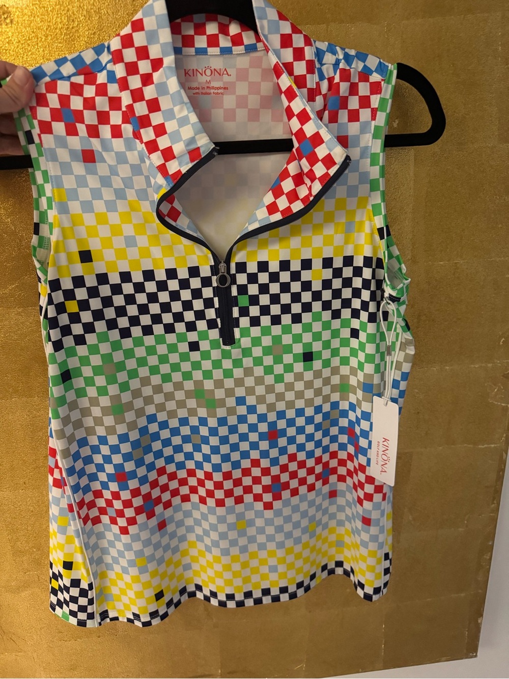 Kinona multicolored Checkered Golf Polo